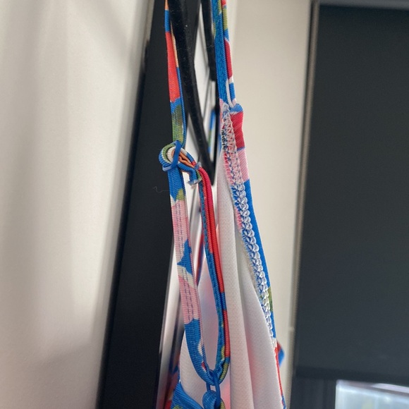 Floral tie front swimsuit by celeb Jac Jossa for In the style plus size 18 new - Picture 5 of 8